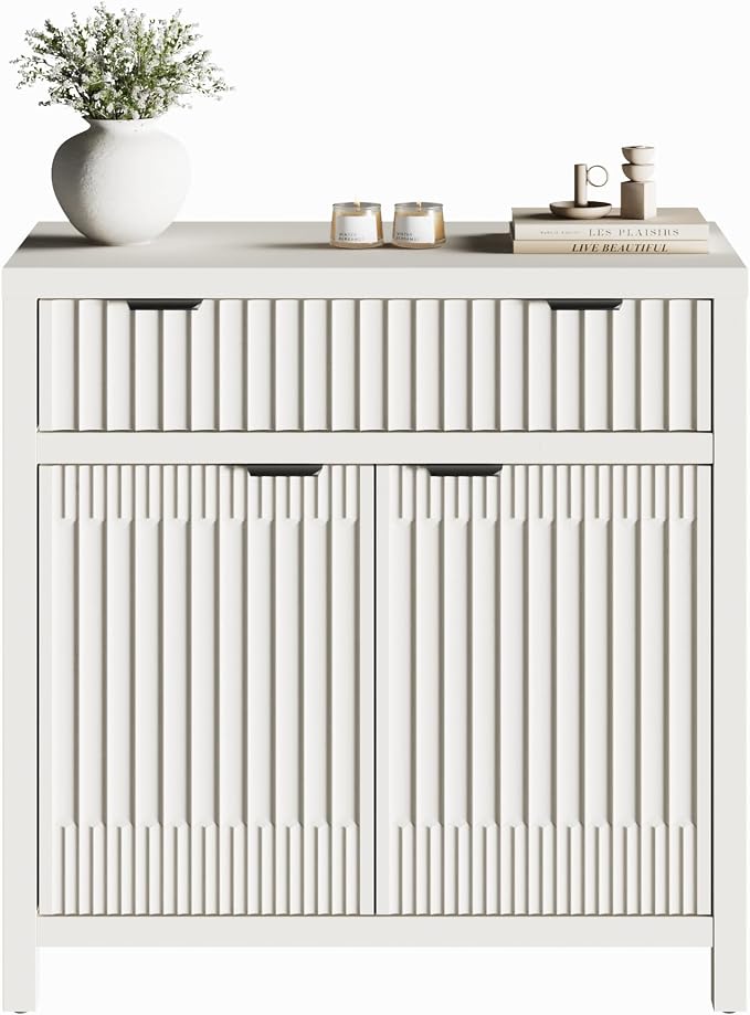 Fatmok 34" Fluted Buffet Sideboard by Fatmok