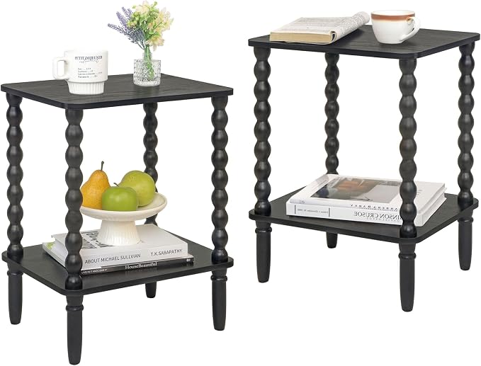 Fultyle End Tables Set of 2, Small Side Table by Fultyle