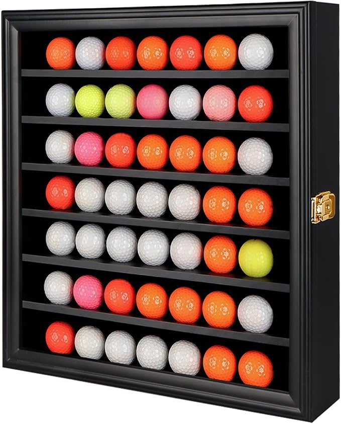 KCRasan 49 Golf Ball Display Case Lockable by KCRasan