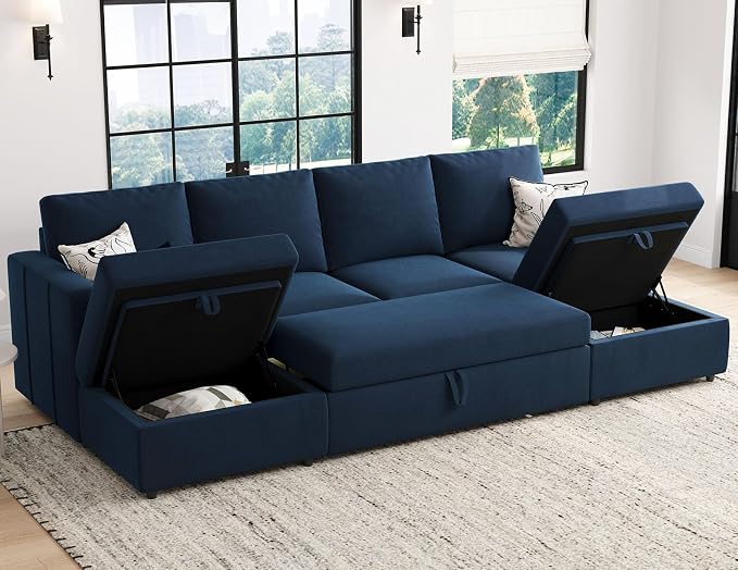 Belffin Modular Sectional Sleeper Sofa Bed - Image 3