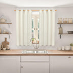 YoungsTex Linen Curtains 54 Inch Length 2 Panels - Image 2