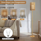 Ruiever Floor Lamp for Living Room, Farmhouse Floor lamp, Modern Standing lamp - Image 3