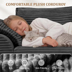 Upgrade Boneless Couch with Storage, Extra Deep&High Seat Modular Sectional - Image 8