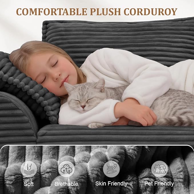 Upgrade Boneless Couch with Storage, Extra Deep&High Seat Modular Sectional - Image 8
