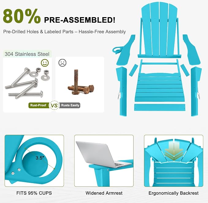 Plastic Adirondack Chair - Image 6