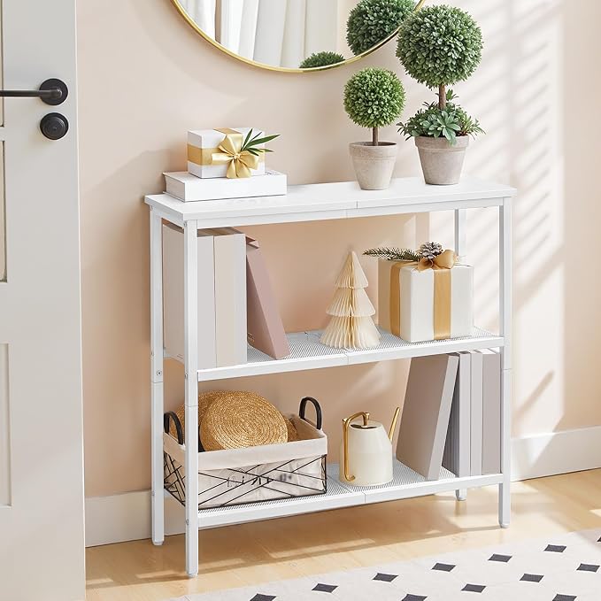 HOOBRO 29.5" Narrow Console Table, 3 Tier Entryway Table - Image 2