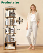 Kalrin 5 Tier Rotating Bookshelf - Image 2