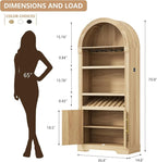 71" Tall Arched Wine Bar Cabinet - Image 2