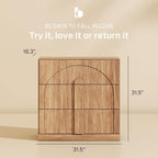BELLEZE Bookcase with 3 Drawers, Modern Book Shelf with Wide Wooden Handle - Image 2
