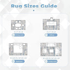 pmtsns Area Rugs 8x10 for Living Room: Washable Rug Modern Abstract Neutral - Image 8