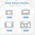 pmtsns Area Rugs 6x9 for Living Room: Washable Rug Modern Abstract Neutral Soft - Image 8