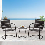 MELLCOM 3 Piece Patio Set, Small Patio Furniture Set by MELLCOM