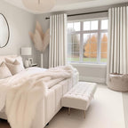 Topfinel 95 Inches Long Linen 100% Blackout Curtains 2 Panels Set Birch Ivory - Image 8