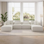 Novilla 141" Modular Sectional Sofa, Modern Cloud Sectional Couch by Novilla