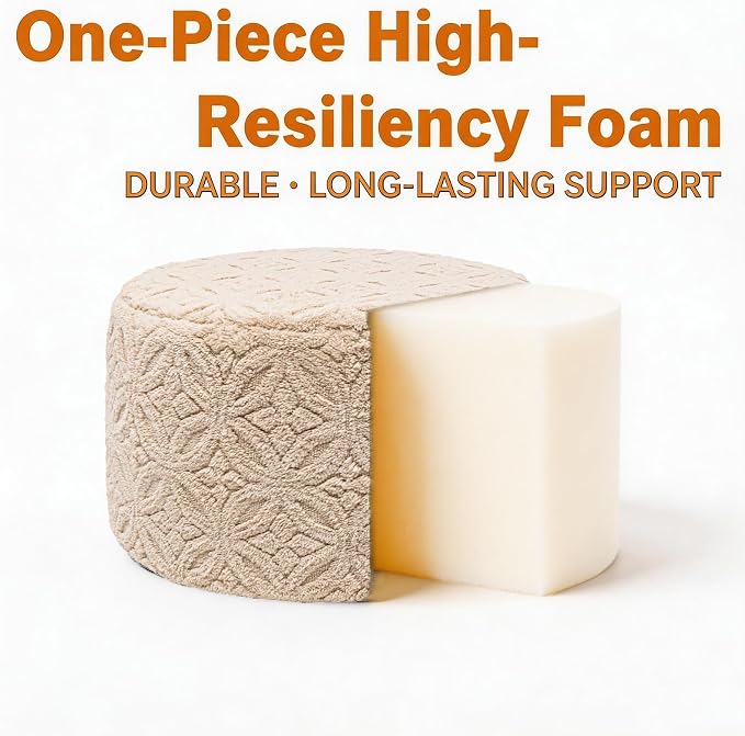 Plush Multi-Functional Ottoman Pouf – Ergonomic Ottoman Foot Rest - Image 6