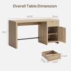 SICOTAS Rattan Home Office Desk - Image 3