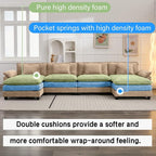 Oprisen 154" Modular Sectional Sofa, Comfy Cloud Couch Sectional Sofa - Image 3