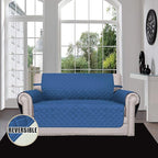 Easy-Going Reversible Couch Cover, 2 Cushion Sofa, Water Resistant Furniture Mat - Image 2