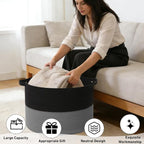 90L Extra Large Blanket Basket, Woven Laundry Basket Hamper - Image 4