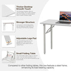 TEMI Long Computer Desk Folding Table - Image 7