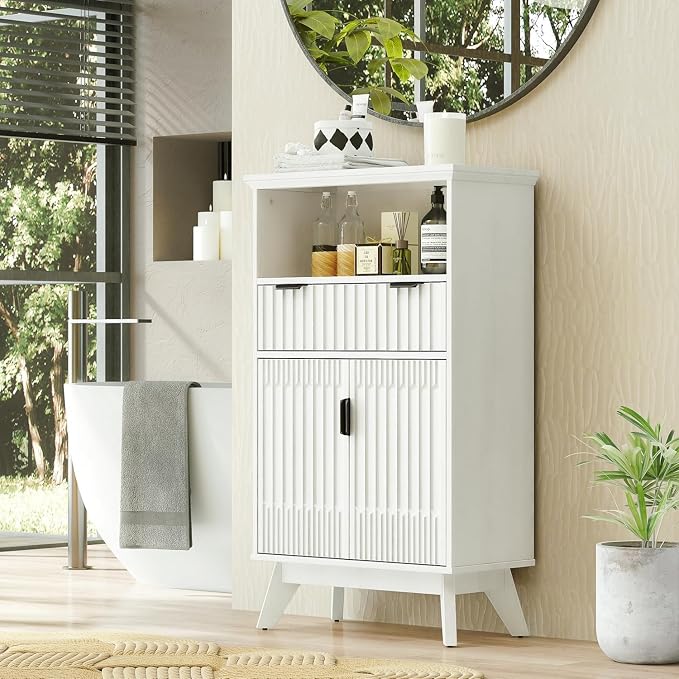 Fatmok 40'' Fluted Accent Cabinet - Image 6