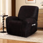 ANARACHON Leather Look Recliner Chair Covers, 4-Pieces Stretch Recliner Cover - Image 6