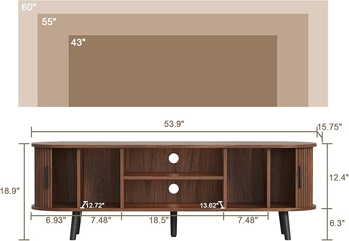 ChooChoo Mid Century Modern TV Stand - Image 2