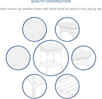 Jeco 3 Piece Rocker Wicker Chair Set - Image 7