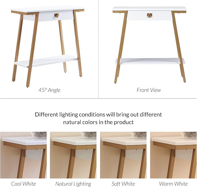 Leick Home 214346 Empiria Wood Console Table - Image 9