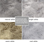 SERISSA 8x10 Fluffy Grey Faux Fur Area Rug - Image 6
