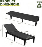 Devoko Outdoor Chaise Lounge Chair Set of 4 - Image 3
