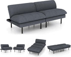 Ribilake 70" Futon Sofa Bed, 4 in 1 Multi-Function Couch Sleeper - Image 4