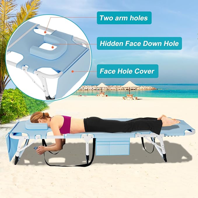 ABORON 3 in 1 Sun Tanning Chair Oversized - Image 6