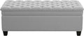 WUTUTUEE 51" Fabric Storage Ottoman Bench, Upholstered Rectangle End of Bed by WUTUTUEE