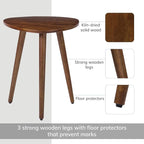 MH London Tri Pin Side Table I Handmade Natural Mango Wood, Naturally Moisture - Image 5