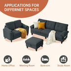 5 Seat Sectional Sofa Set for Living Room Set - Image 5