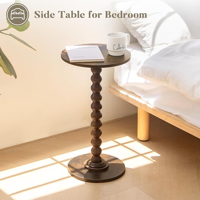 Fultyle Round Side Table, Small Drink Table - Image 8