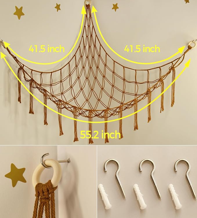 mirolam Stuffed Animal Hammock-Large Stuffed Animal Net - Image 6