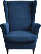 HAOYONG Jacquard Wingback Chair Cover Thickening Wing Armchair Covers Set of 2 by HAOYONG