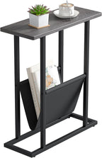 Yusong Narrow Side Table for Small Spaces, Small End Table by Yusong