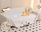 Loiion Velvet Sofa Cover, Ultra Soft Waterproof Non-Slip Couch Cover by Loiion