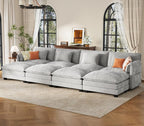 ELUCHANG Oversized 153" Modular Sectional Sofa, Comfy Deep Seat Cloud Couch by ELUCHANG