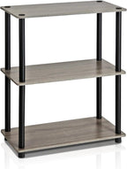 Furinno TURN-N-TUBE Storage Shelves, 3-Tier Book Shelf, Corner Shelf, Toolless - Image 4
