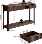 RUSTOWN Fluted Wood Console Table - Image 3