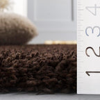 SAFAVIEH California Shag Rug 6x8, Plush Brown SG151-2727 - Image 2