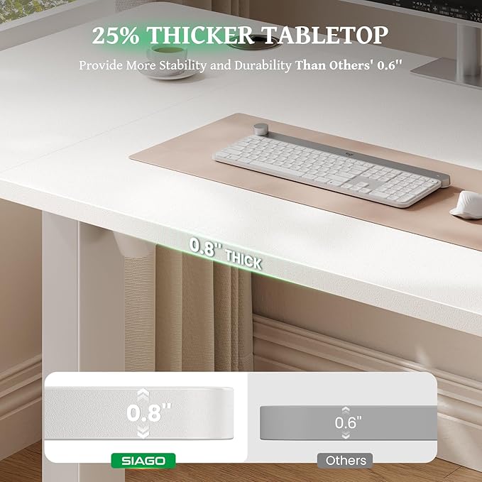 SIAGO Electric Standing Desk Adjustable - Image 3