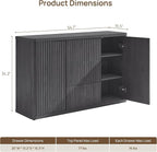 SICOTAS Buffet Cabinet with Storage 109.4" Large Modern Accent Storage Cabinet - Image 3