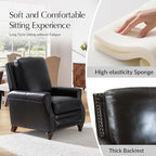 HULALA HOME Genuine Leather Manual Recliner Chairs Set of 2 - Image 5