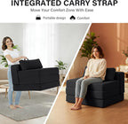 Tiita Folding Sofa Bed Chair, 4-Fold Convertible Sleeper Chair - Image 4