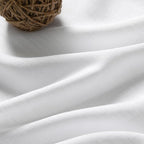 White Linen Curtains for Bedroom Back Tab Light Filtering Privacy Sheer - Image 5